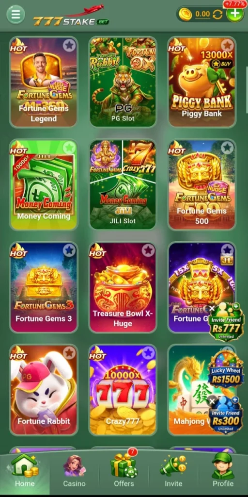 777 Stake game